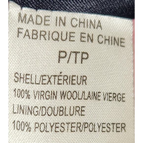 THEORY Coat Womens Size P US Size 0 Blue Shawl Collar Button Up 100% Virgin Wool - Picture 15 of 16